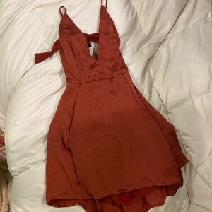 Lucy in the Sky Burnt orange dress